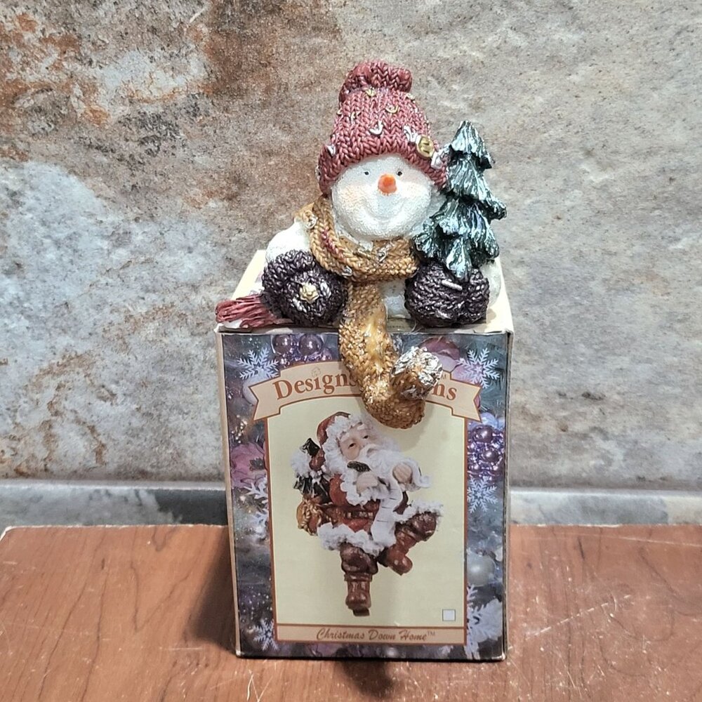 Designspirations  Snowman Figurine Shelf Sitter Christmas Down Home Collection